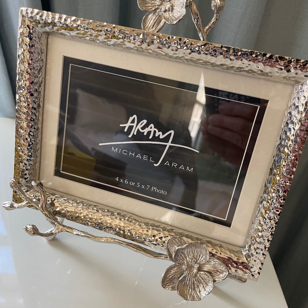 Michael Aram White Orchid Easel Frame